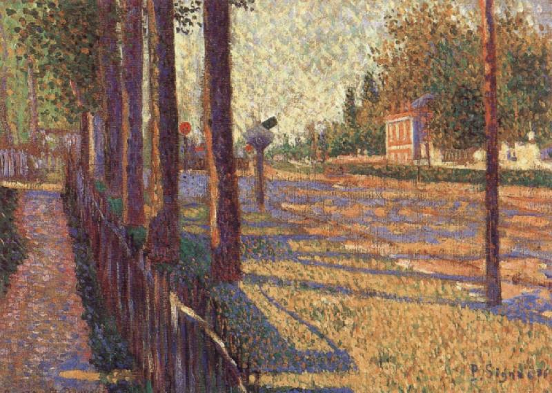 Paul Signac The Railway at Bois-Colombes China oil painting art